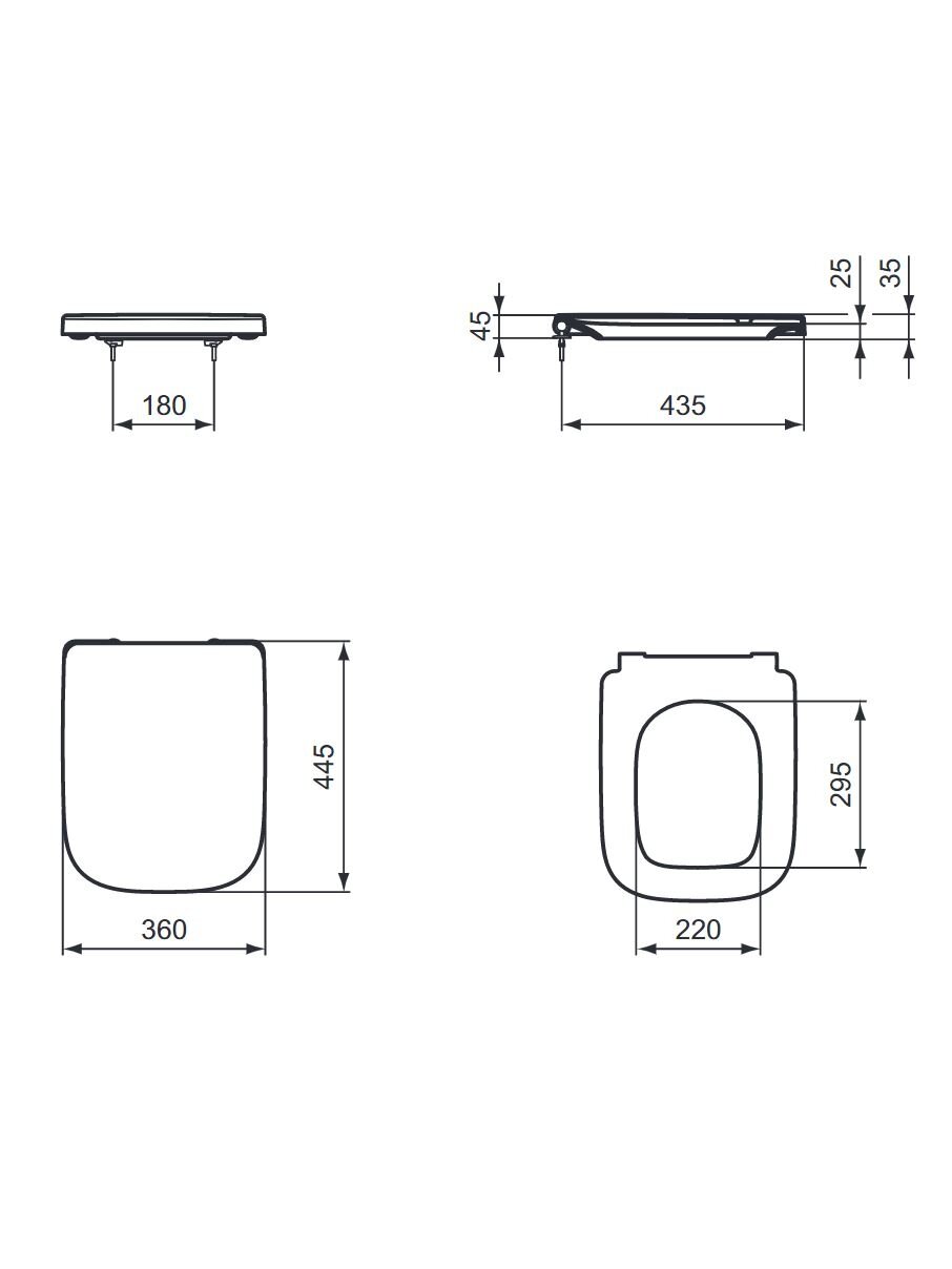Dangtis WC Ideal Standard i.life A, Soft Close, lengvai nuimamas 5 Dangtis WC Ideal Standard i.life A, Soft Close, lengvai nuimamas 5