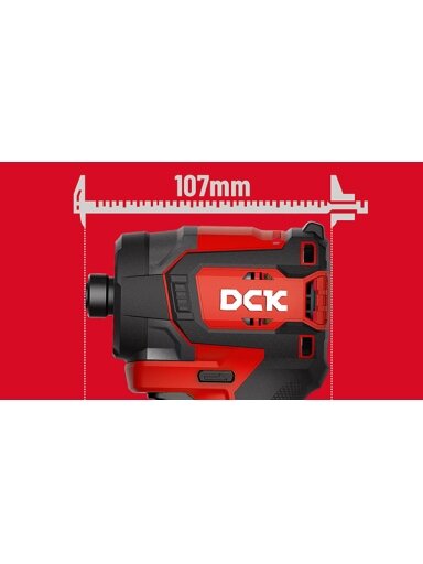 DCK Akumuliatorinis bešepetėlinis smūginis suktukas 20V, KDPL208Z, DCK (be baterijos ir įkroviklio)