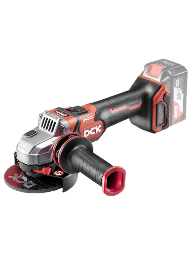 DCK Akumuliatorinis bešepetėlinis kampinis šlifuoklis 125mm, 20V, KDSM04-125Z, DCK (be baterijos ir įkroviklio) DCK Akumuliatorinis bešepetėlinis kampinis šlifuoklis 125mm, 20V, KDSM04-125Z, DCK (be baterijos ir įkroviklio)