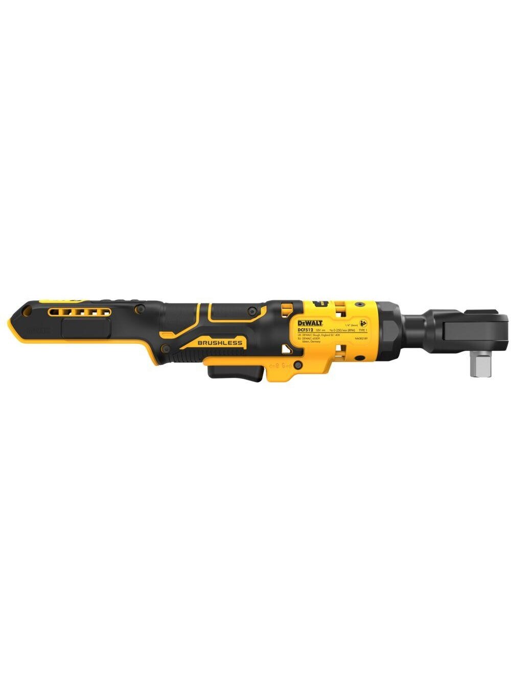 DeWalt Akumuliatorinė terkšlė DCF512N, 1/2" 18V, DeWALT 2 DeWalt Akumuliatorinė terkšlė DCF512N, 1/2" 18V, DeWALT 2