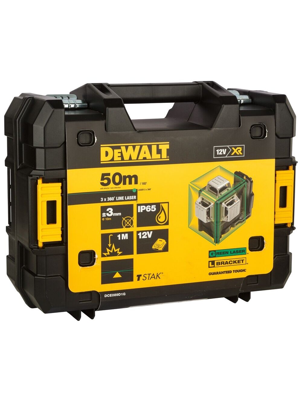 DeWalt DeWALT DCE089D1G linijinis lazeris, 3D, žalias 6 DeWalt DeWALT DCE089D1G linijinis lazeris, 3D, žalias 6