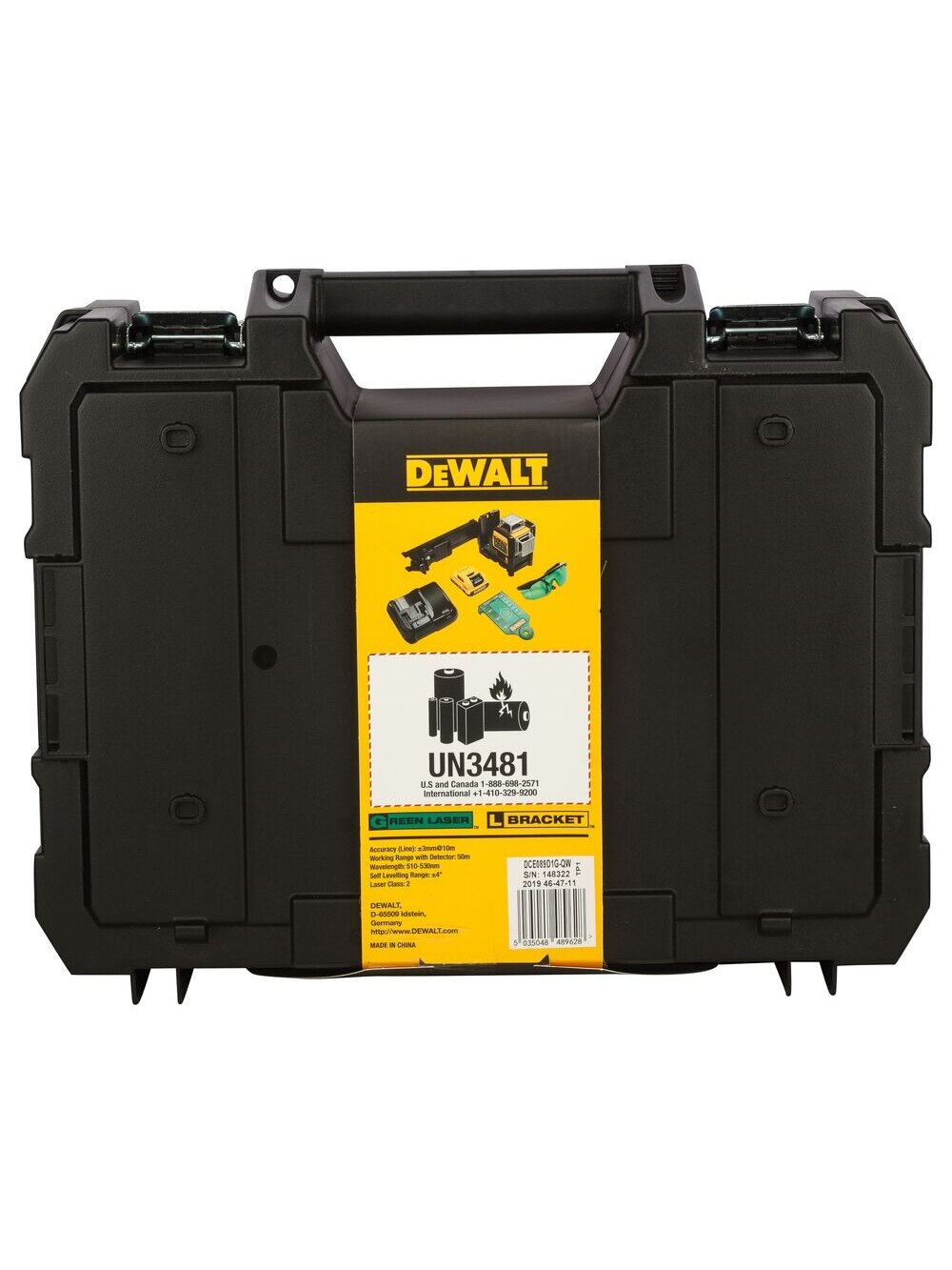 DeWalt DeWALT DCE089D1G linijinis lazeris, 3D, žalias 7 DeWalt DeWALT DCE089D1G linijinis lazeris, 3D, žalias 7
