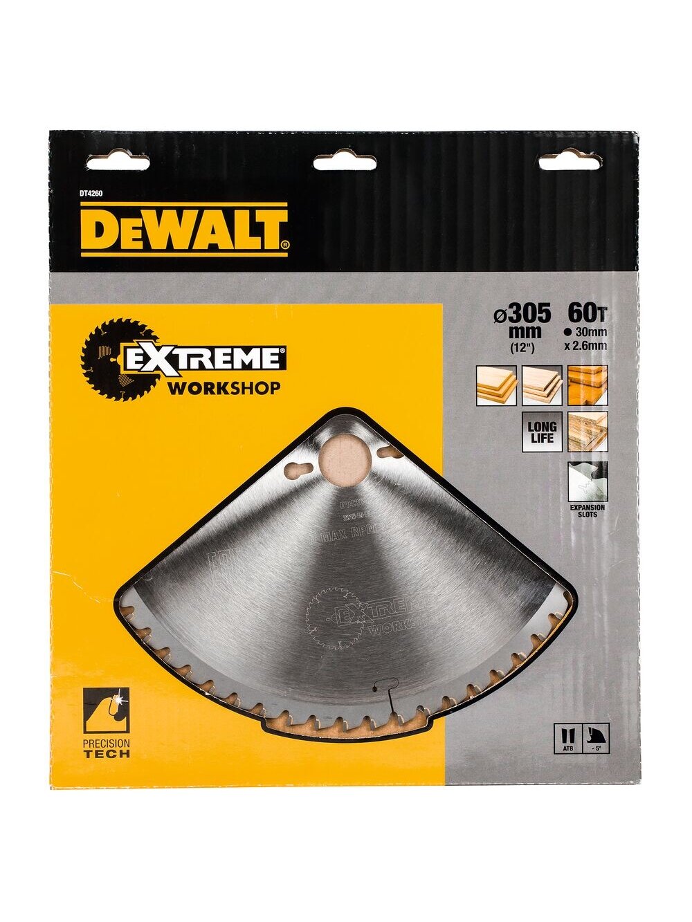 DeWalt Pjov. diskas medienai DeWalt 305mmx30mm 60T 1 DeWalt Pjov. diskas medienai DeWalt 305mmx30mm 60T 1