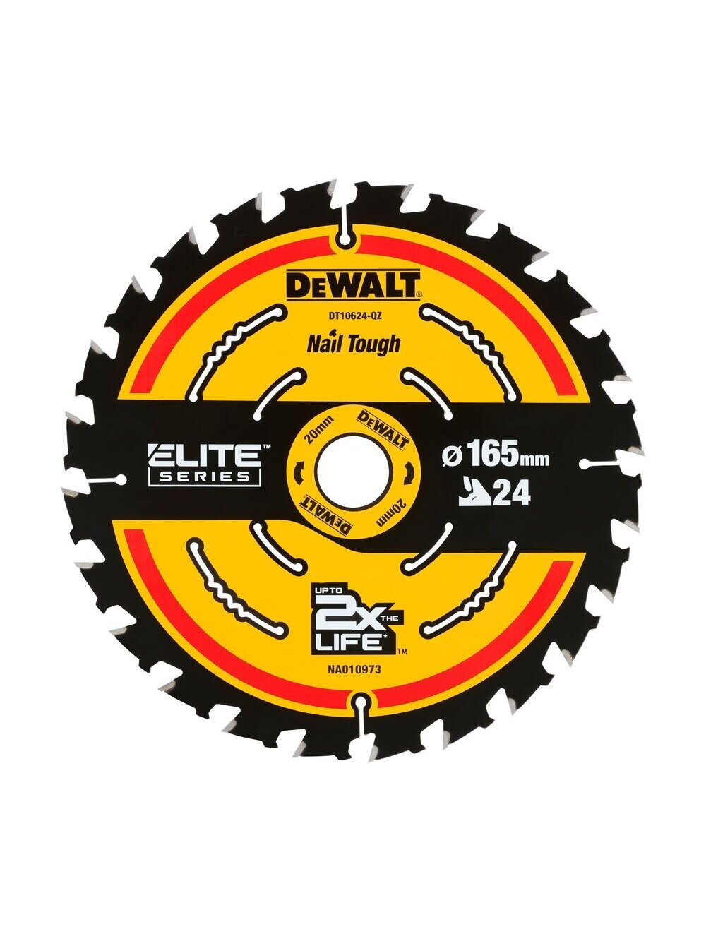DeWalt Pjov. diskas medienai DeWalt ELITE CSB 165x20mm 24T DeWalt Pjov. diskas medienai DeWalt ELITE CSB 165x20mm 24T