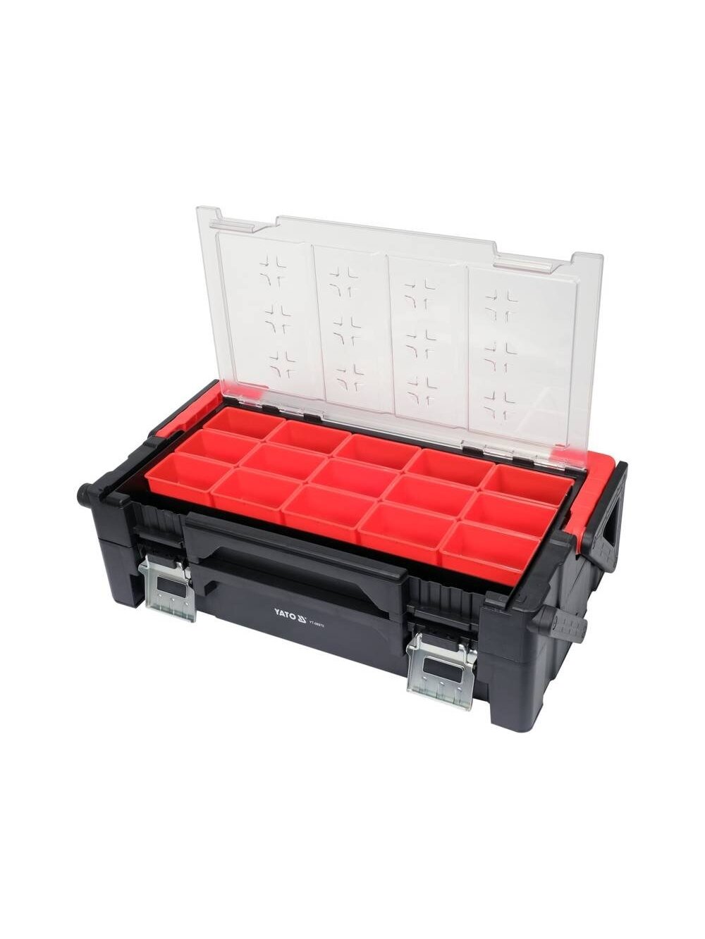 Dėžė Organizer, 21 skyrius, išlankstoma 560x305x165mm Yato 2 Dėžė Organizer, 21 skyrius, išlankstoma 560x305x165mm Yato 2