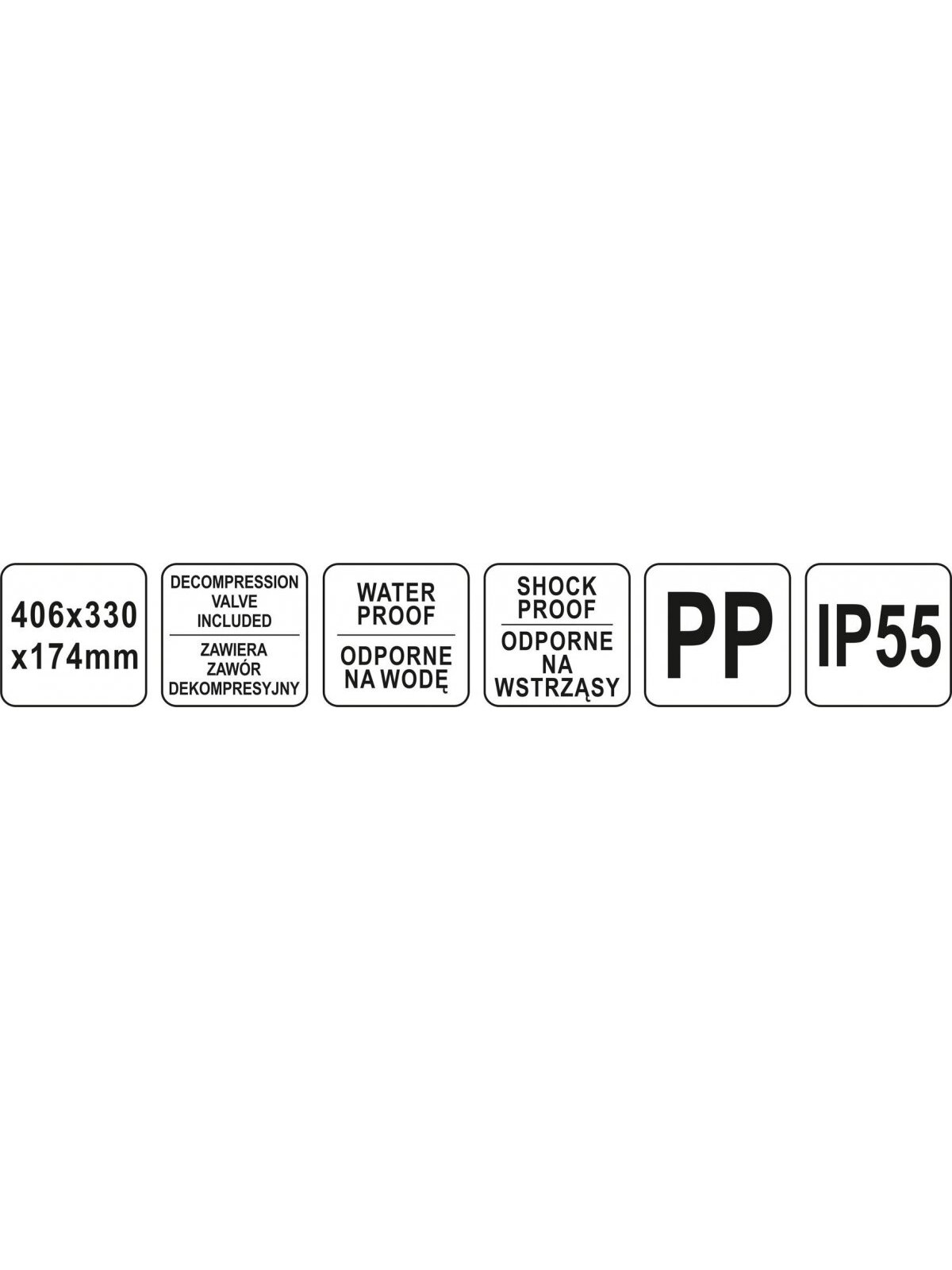 Dėžė įrankiams YT-08903, atspari smūgiams, hermetiška IP55 Yato | 406x330x174mm 7 Dėžė įrankiams YT-08903, atspari smūgiams, hermetiška IP55 Yato | 406x330x174mm 7