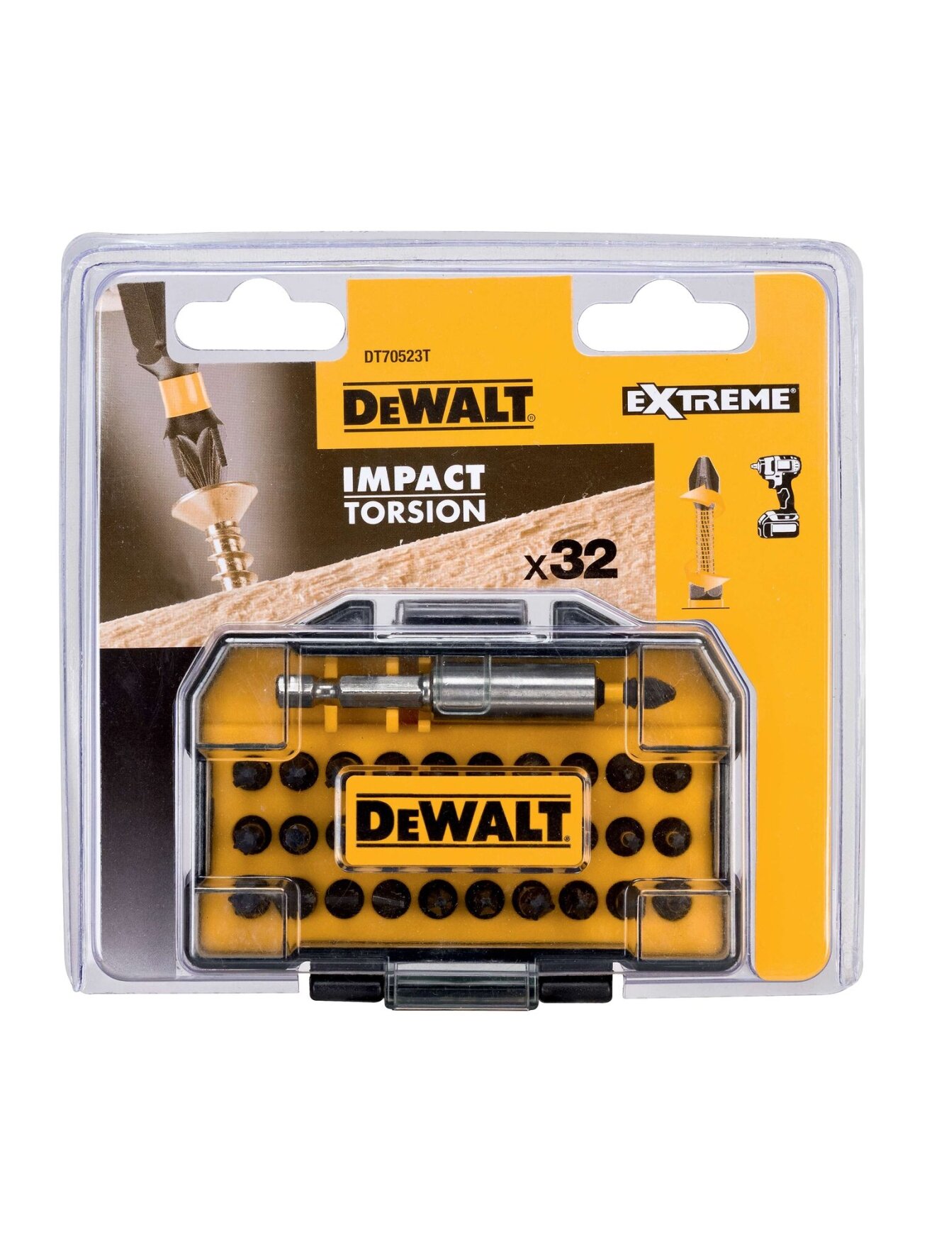 DeWalt Antgaliukų komplektas DT70523T EXTREME, DeWALT, 32 vnt. 3 DeWalt Antgaliukų komplektas DT70523T EXTREME, DeWALT, 32 vnt. 3
