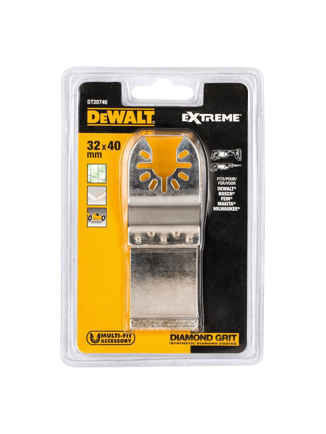 DeWalt Daugiafunkcinio įrankio deimantinė geležtė, DeWALT 1