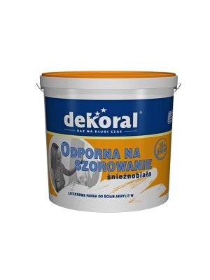 Dekoral Akrylit W, vandens emulsija | balta (sniezno-biala) 5 ltr.