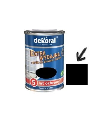 Dekoral Emakol Strong, emalis | juodas matinis 0,9ltr. Dekoral Emakol Strong, emalis | juodas matinis 0,9ltr.