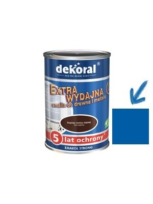 Dekoral Emakol Strong, emalis | mėlynas (lazurowa) 0,9 ltr. Dekoral Emakol Strong, emalis | mėlynas (lazurowa) 0,9 ltr.