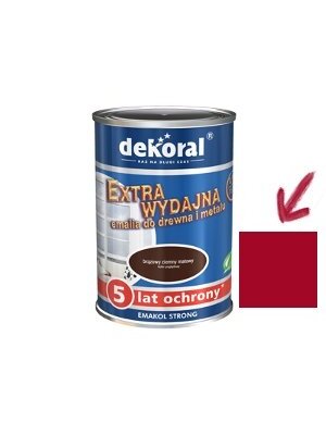 Dekoral Emakol Strong, emalis | raudonas (k. czerwony) 0,9ltr. Dekoral Emakol Strong, emalis | raudonas (k. czerwony) 0,9ltr.