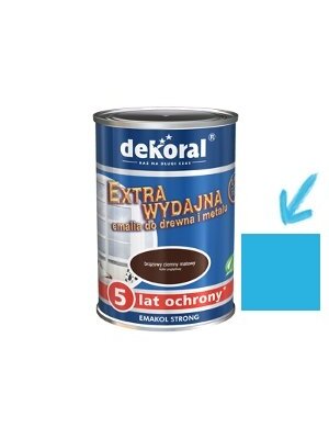 Dekoral Emakol Strong, emalis | šv. mėlynas (lazur. jasna) 0,9 ltr. Dekoral Emakol Strong, emalis | šv. mėlynas (lazur. jasna) 0,9 ltr.