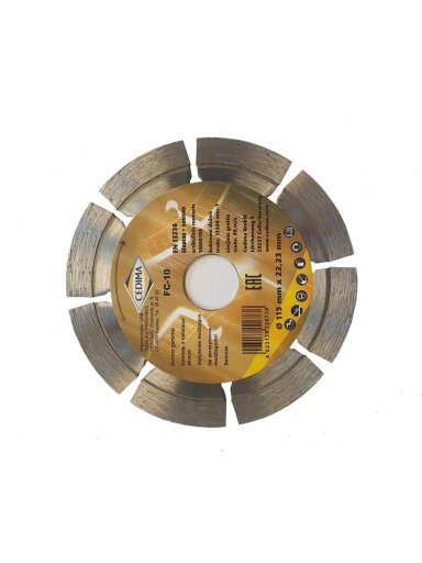 Deimantinis pjovimo diskas Cedima 115x22,23x1.6/1.9mm FC-10