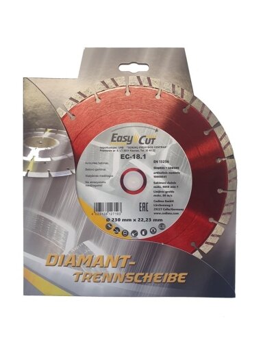 Deimantinis pjovimo diskas Cedima EC-18.1 300x25.4x2.8