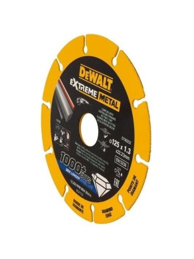 Deimantinis pjovimo diskas DeWalt 125 x 22,23 x 1,3 mm