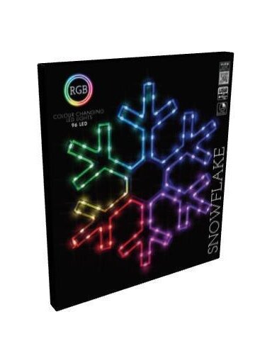 Dekoracija Snaigė su LED, AVX000160, D50 cm įvairių spalvų Dekoracija Snaigė su LED, AVX000160, D50 cm įvairių spalvų