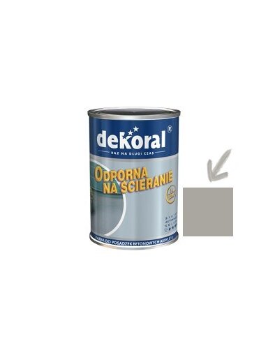Dekoral Akrylit B, dažai betonui | pilki (szara) 5 ltr.
