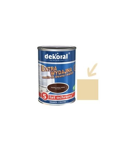Dekoral Emakol Strong, emalis | kreminis (kremowa) 0,9 ltr.