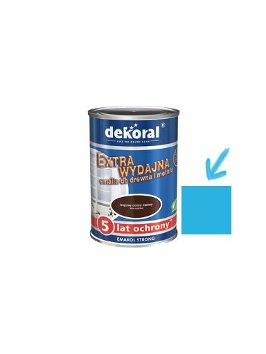 Dekoral Emakol Strong, emalis | šv. mėlynas (lazur. jasna) 0,9 ltr.