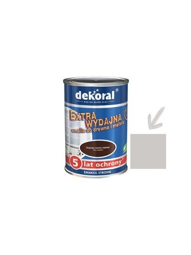 Dekoral Emakol Strong, emalis | šv. pelenų (popielata) 0.9 ltr.
