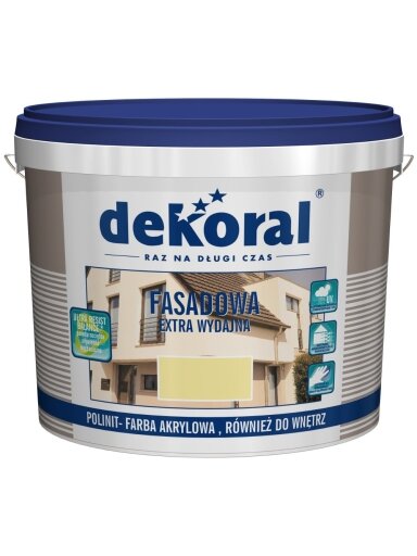 Dekoral Polinit, fasadiniai emulsiniai dažai | rudi (brazova) 1 ltr. 290