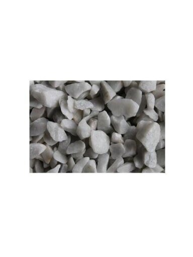 Dekoratyviniai akmenys, 2-4mm, balta, 1.5 kg