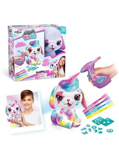 Dekoravimo rinkinys Canal Toys Airbrush Plush Puppy, įv. sp