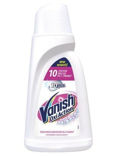 Dėmių valiklis VANISH OXI ACTION WHITE, 1 l