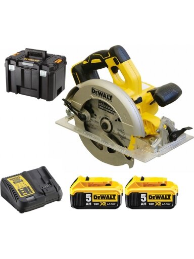 DeWalt Diskinis pjūklas DeWalt DCS570P2; 18V 2x5Ah