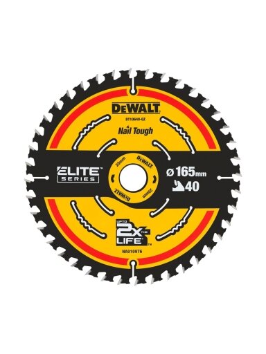 DeWalt Pjov. diskas medienai DeWalt ELITE CSB 165x20mm 40T