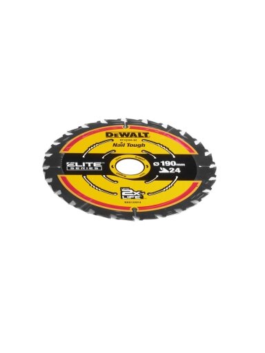 DeWalt Pjov. diskas medienai DeWalt ELITE CSB 190x30mm 24T
