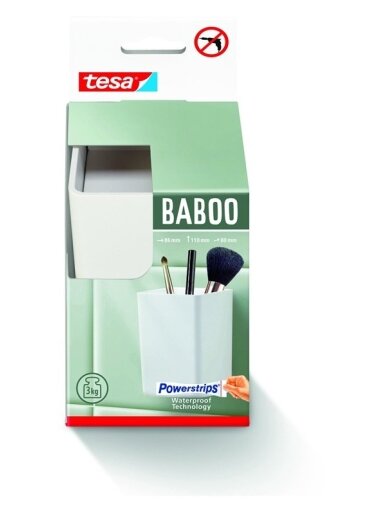 DĖŽ DUŠO PAKAB TESA BABOO 40520 BALT DĖŽ DUŠO PAKAB TESA BABOO 40520 BALT