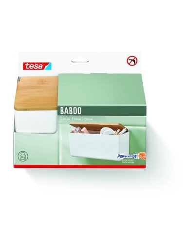 DĖŽ DUŠO PAKAB TESA BABOO 40522 M BALT DĖŽ DUŠO PAKAB TESA BABOO 40522 M BALT
