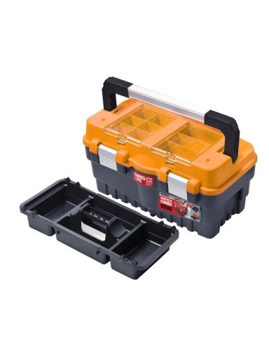 Dėžė įrankiams Patrol Formula S500 Carbo | oranžinė (46,2x25,6x24,2cm)