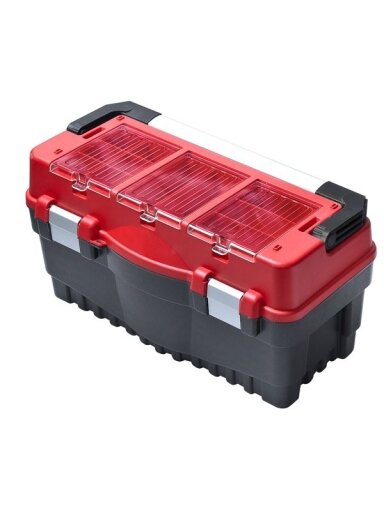 Dėžė įrankiams Patrol Formula S600 Carbo | raudona (54.7 x 27.1 x 27.8 cm)