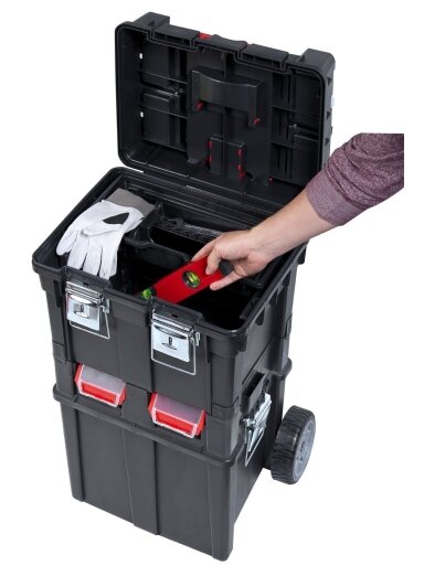 Dėžė įrankiams su ratais Patrol Wheelbox HD Compact | (49,5x36x71cm)