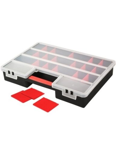 Dėžė Patrol Organizer XL iš PVC | juoda (46 x 33 x 8 cm)