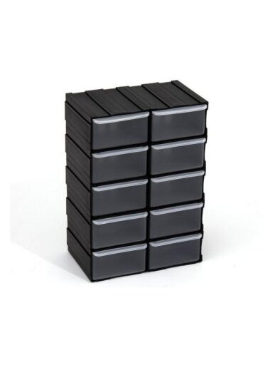 Dėžučių rinkinys Patrol Tool drawers | juodas 15,5x10x22,5 cm