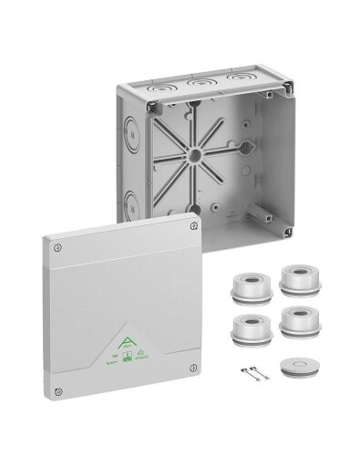 DĖŽUTĖ PASKIR 182X182X90 IP55/IP66 IK07