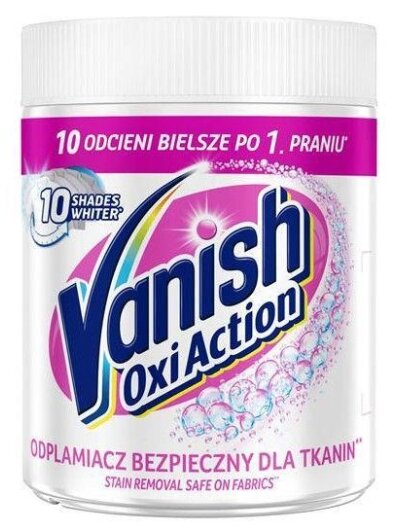 Dėmių valiklis VANISH OXI ACTION WHITE, 470 g