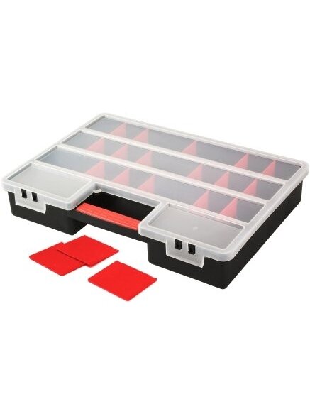 Dėžė Patrol Organizer XL iš PVC | juoda (46 x 33 x 8 cm)