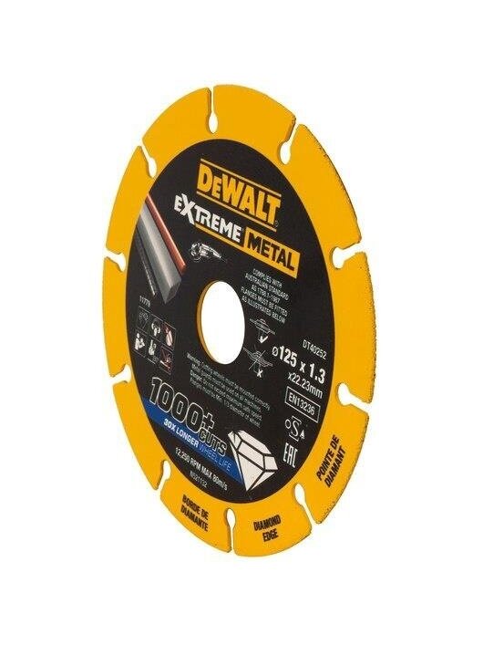 Deimantinis pjovimo diskas DeWalt 125 x 22,23 x 1,3 mm 1