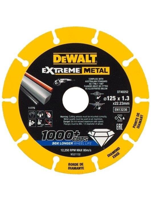 Deimantinis pjovimo diskas DeWalt 125 x 22,23 x 1,3 mm Deimantinis pjovimo diskas DeWalt 125 x 22,23 x 1,3 mm
