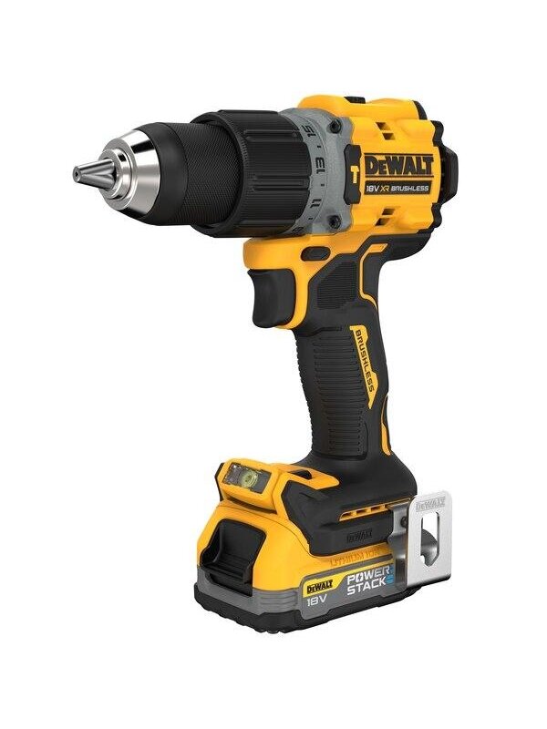 DeWalt Smūginis suktuvas/gręžtuvas DeWalt DCD805E2T; 18V 2x1,7Ah 1