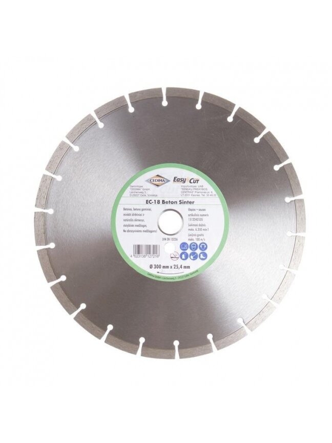 Deimantinis pjovimo diskas Cedima EC-18.1 300x25.4x2.8 2 Deimantinis pjovimo diskas Cedima EC-18.1 300x25.4x2.8 2