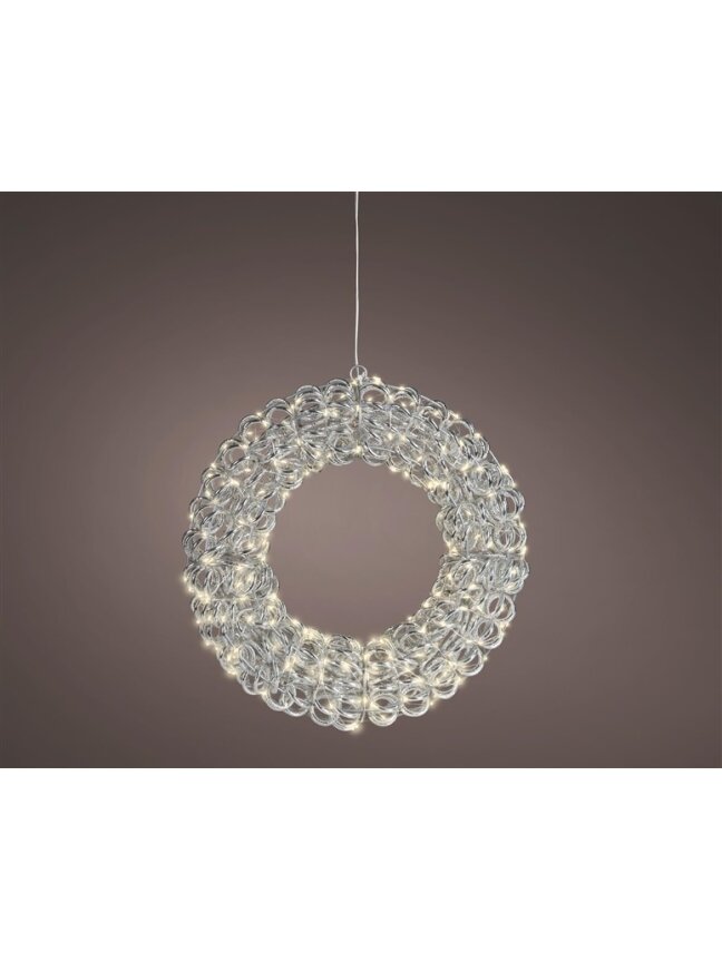 Dekoracija „Žiedas“ su LED apšvietimu 493889 D38 cm, sidabro 1