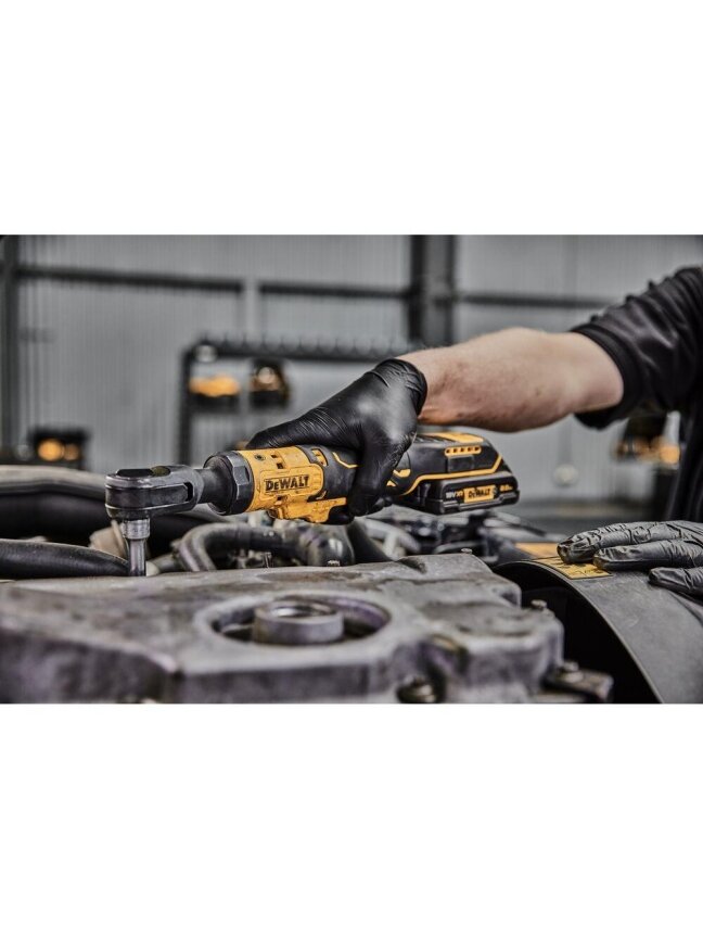 DeWalt Akumuliatorinė terkšlė DCF512N, 1/2" 18V, DeWALT 3 DeWalt Akumuliatorinė terkšlė DCF512N, 1/2" 18V, DeWALT 3