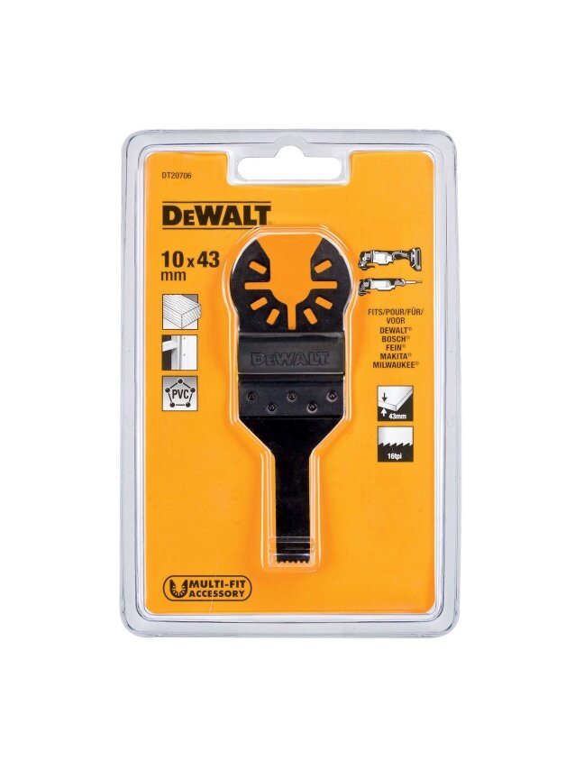 DeWalt Daugiafunkcinio įrankio geležtė 10mm x 43mm, DeWALT 2 DeWalt Daugiafunkcinio įrankio geležtė 10mm x 43mm, DeWALT 2