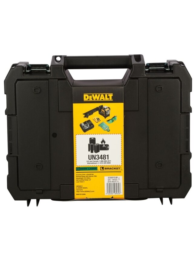 DeWalt DeWALT DCE089D1G linijinis lazeris, 3D, žalias 7 DeWalt DeWALT DCE089D1G linijinis lazeris, 3D, žalias 7
